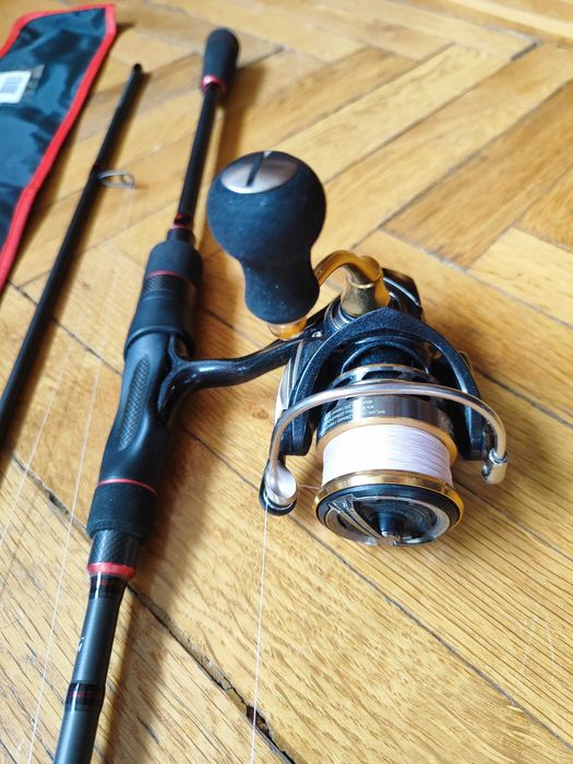 Продавам спининг въдица FORMAX VISAGE AIR SPIN с макара Daiwa Exceler LT 2500D