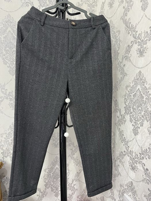 Брюки с селфи серые