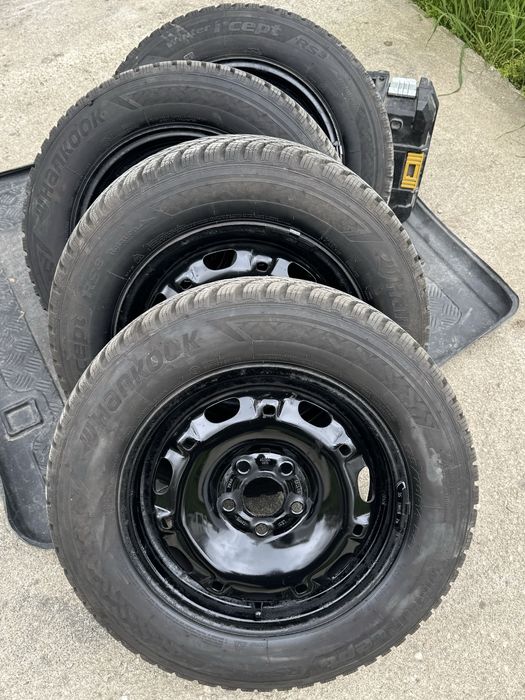 Jante tabla originale vw polo 6r cu anvelope noi