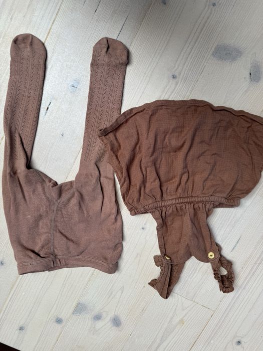 Комплект за момиченце - сукман H&M и чорапогащник Kognes Slojd