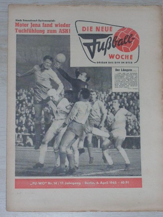 Оригинални стари футболни вестници от Германия от 1960, 1961, 1965