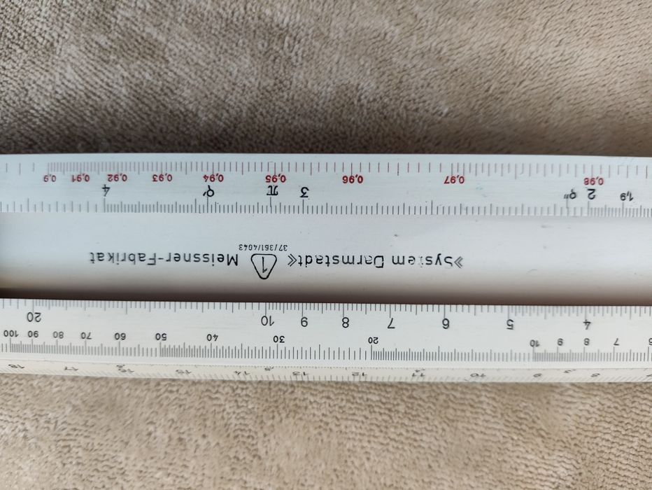 Стара сметачна линийка Meissner G.K.