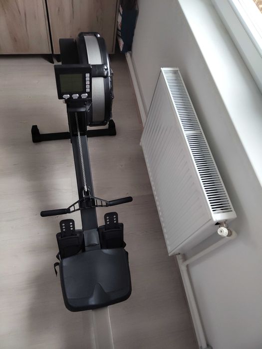 Aparat de vaslit, Zoco Body Fit® Air Rower, Pliabil, Ecran LCD,