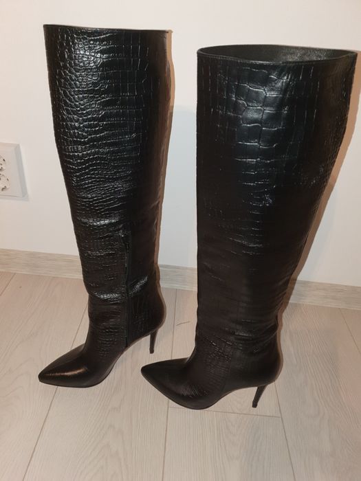 Cizme piele snake stil Louis Vuitton