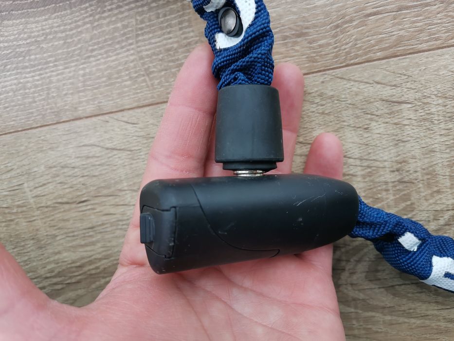 Lanț antifurt bicicletă sau trotinetă, din oțel călit, cu cheie