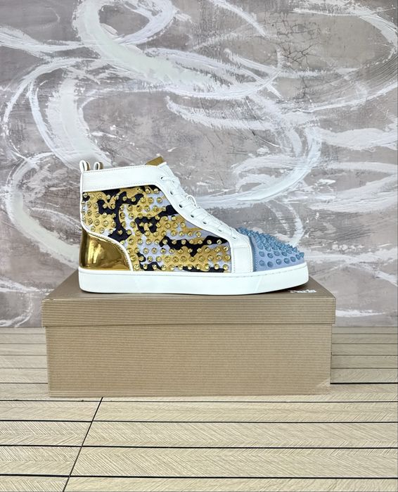 Christian Louboutin High Snake Steel
