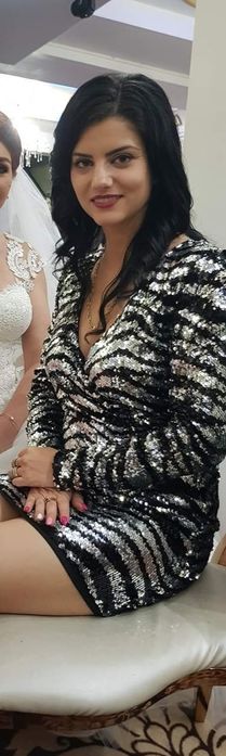 Vand rochie argintie cu paiete