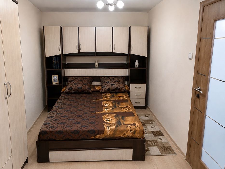 Rezervat !!!Ap. 2 camere, lângă Poliție, mobilat complet, centrala Viessmann, geamuri QFORT