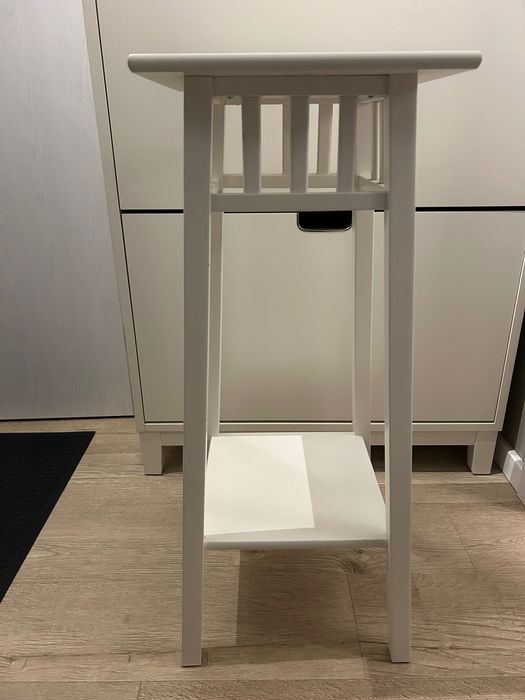 Стойка за цветя - IKEA LANTLIV - бяла поставка за саксия