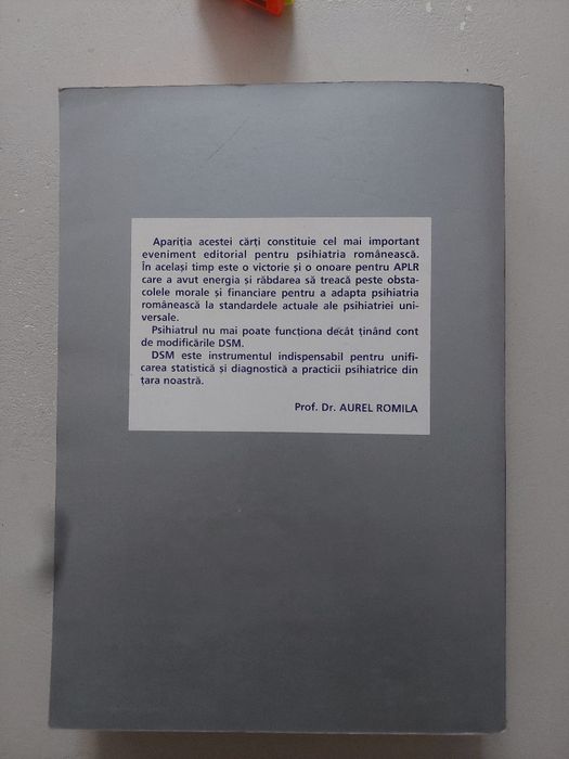 DSM 4 - Manual de diagnostic și statistica a tulburărilor mentale