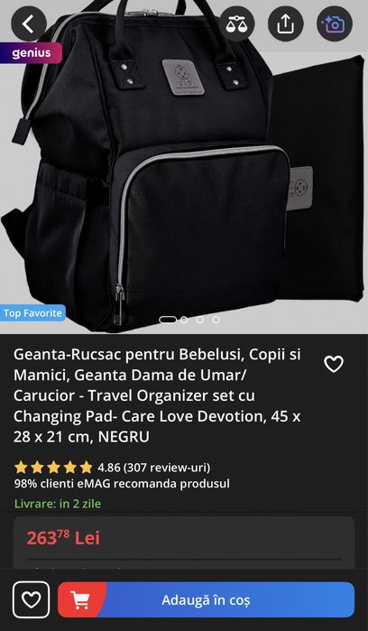 Rucsac bebelusi, in stare impecabila