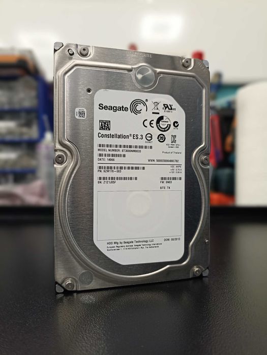 Хард диск 3TB SATA, HDD за сторидж, компютър, сървър, storage, PC, NVR