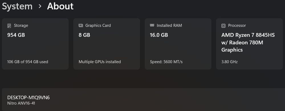 Laptop Gaming Acer Nitro V16