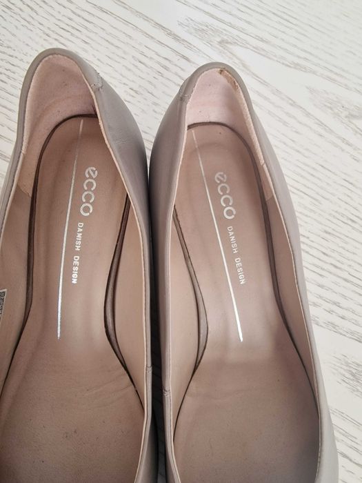 Pantofi ECCO, gri-bej, marimea 38