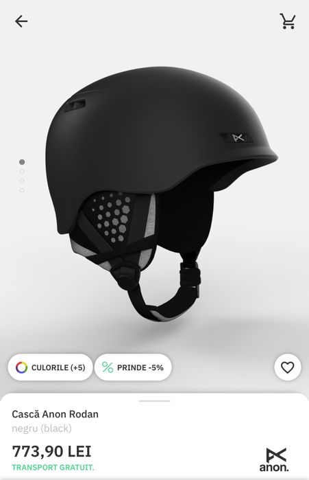 -Cască Anon Rodan - negru (black) M