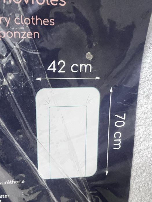 Saltea de înfășat cu 2 bureți detașabili 42 x 70 cm