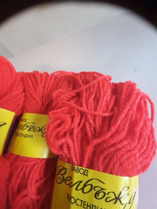 Прежда червена Велбъжд 6 бр.