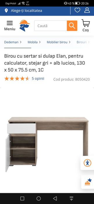 Birou copii simplu