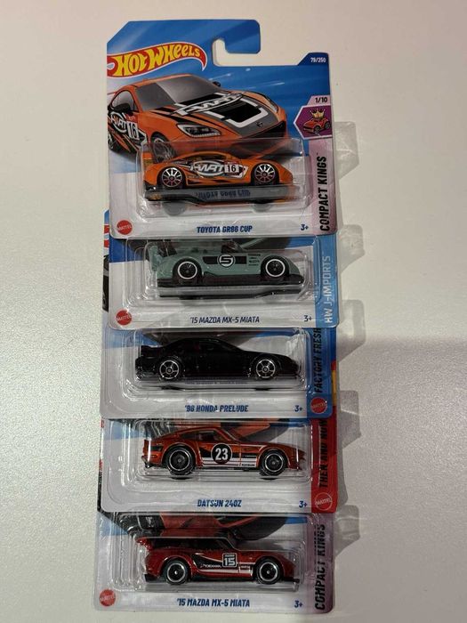 Hot Wheels JDM сет 5 броя – Mazda / Datsun / Honda / Toyota