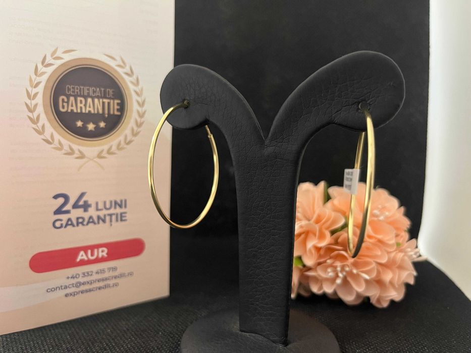 Cercei Aur 14k 2.82g (AG16 Moldova b33132)-Garantie 2 ani!