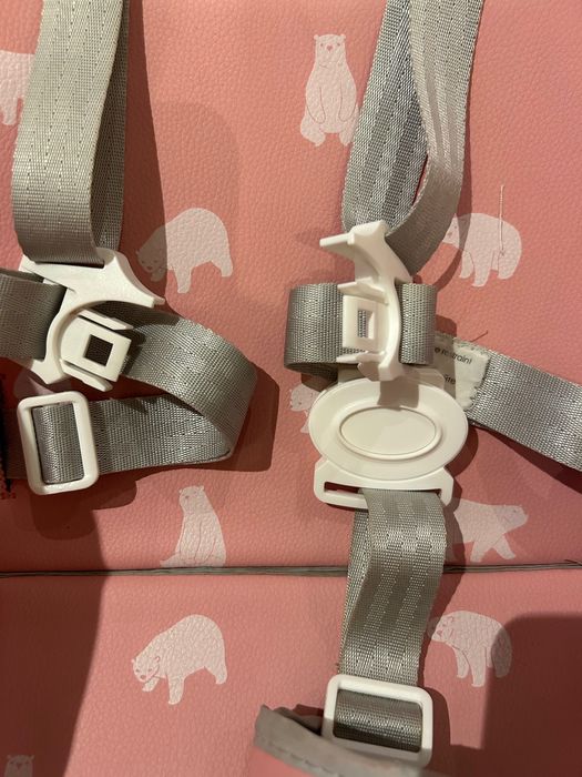 Проходилка Moni+Столче за хранене Lorelli Campanella - Розов с мечета