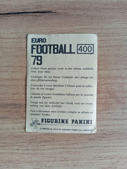 Уникален стикер! Номер 400 в албума Panini Euro Football 79