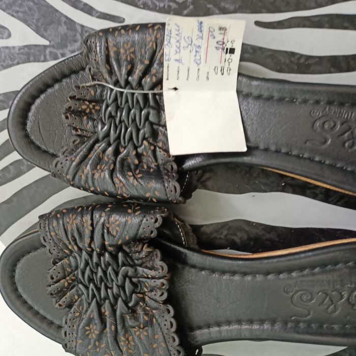 Дамски чехли естествена кожа с етикет