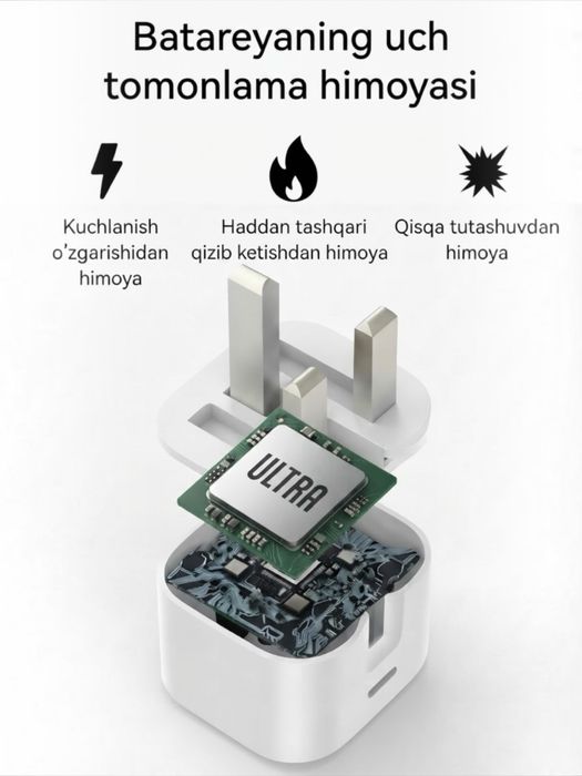iPhone uchun tezkor 20W zaryadchik to'plami: