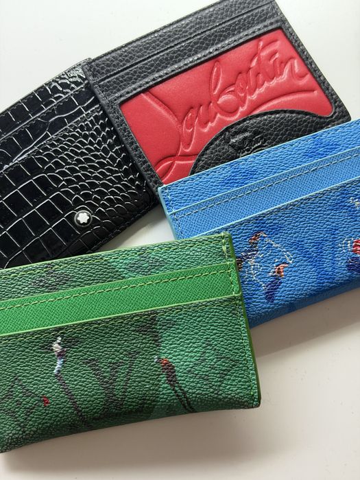 ЧИСТО НОВИ портфейли картодържач cardholder louis vuitton montblanc louboutin