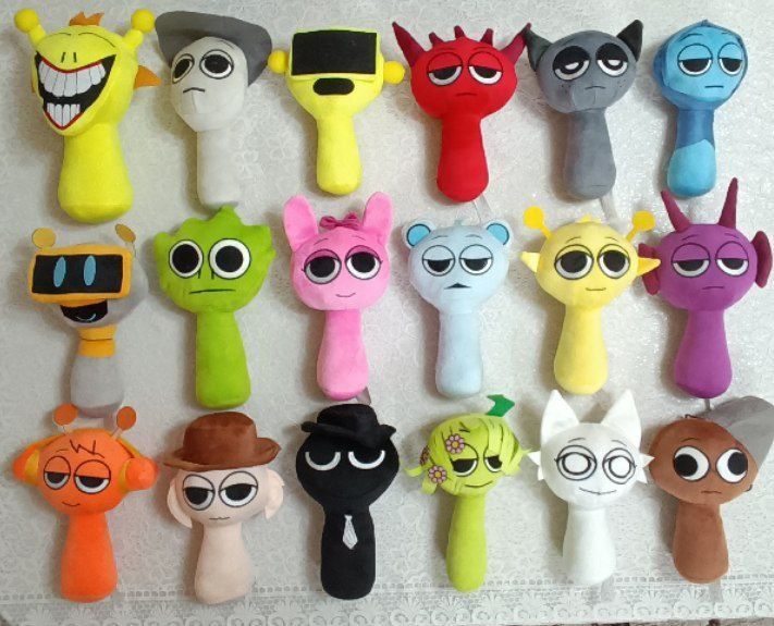 Мягкие игрушки и фигурки  Спрунки (Sprunki) новые. Доставка 24/7