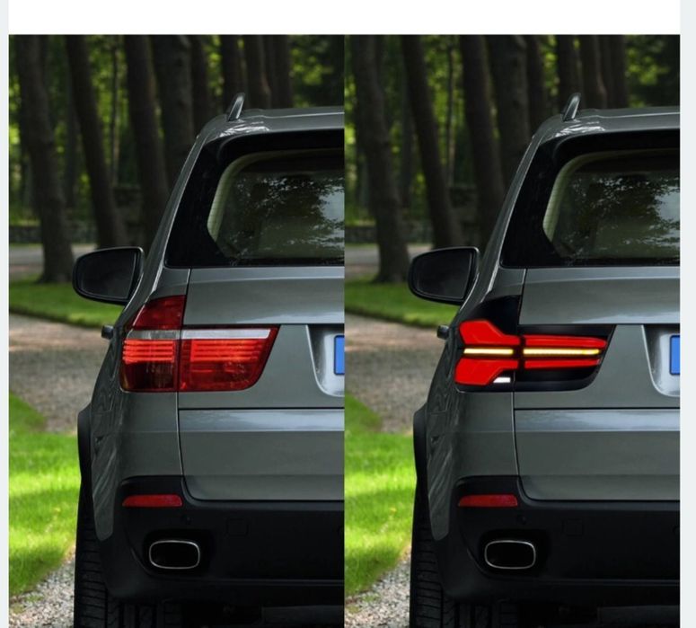 ЛЕД Стопове BMW X5 E70 тип G05 визия, динамични мигачи, фейслифт тунинг модерна визия, ярки светлини, plug and play монтаж upgrade за БМВ Х5 E70