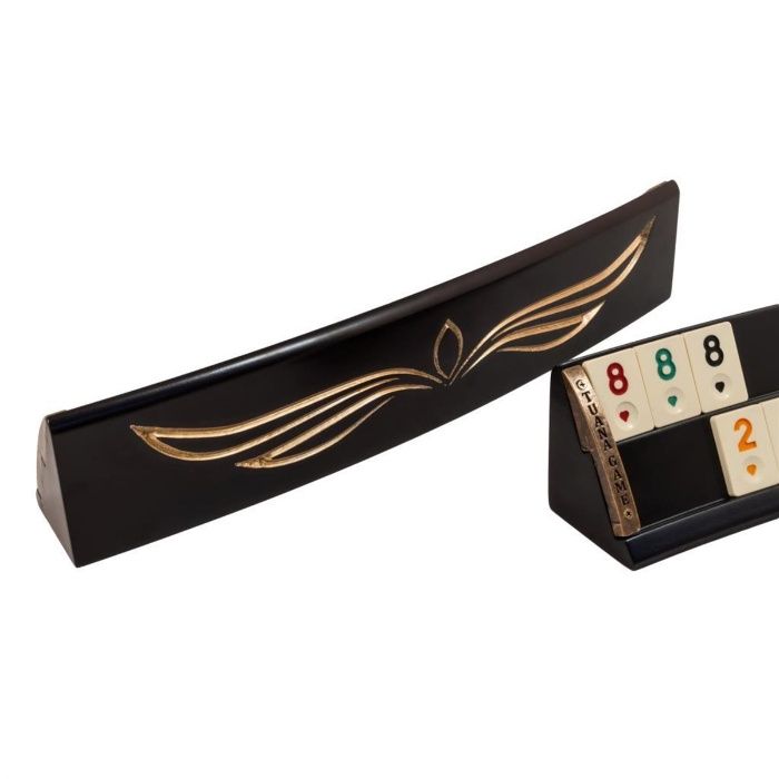 Joc de remi, rummy, remy din lemn masiv semirotund. Wing 4610.GLD