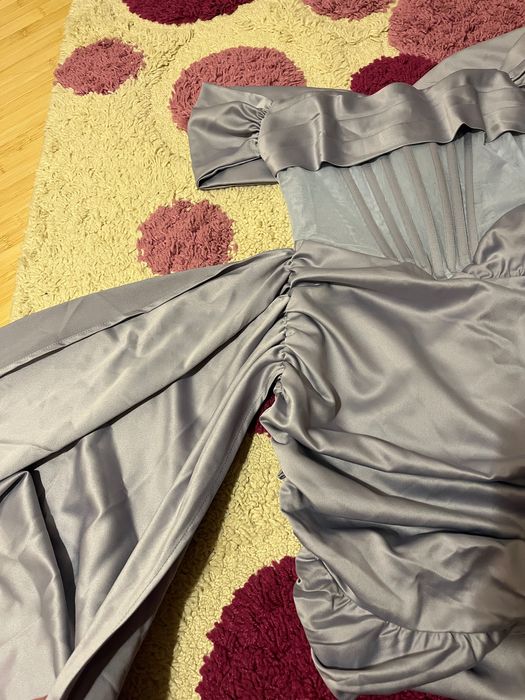 Rochie Bella Barnett Anita Off Shoulder Satin Corset Mini Dress