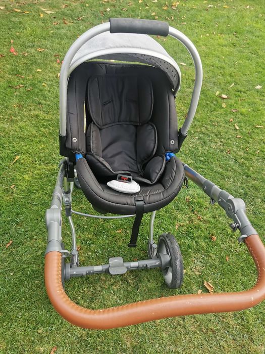 Комбинирана количка LORELLI RIMINI CLASSIC Grey&Black DOTS