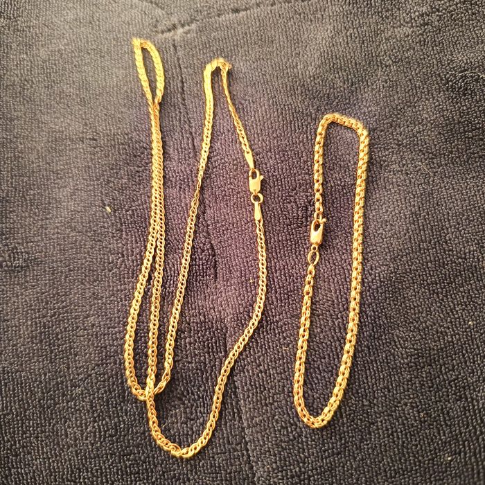 Цепочка и браслет 585