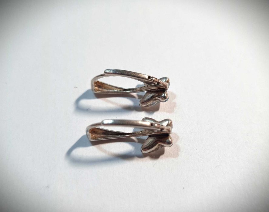 Cercei Fluture - argint cu cristale Swarovski