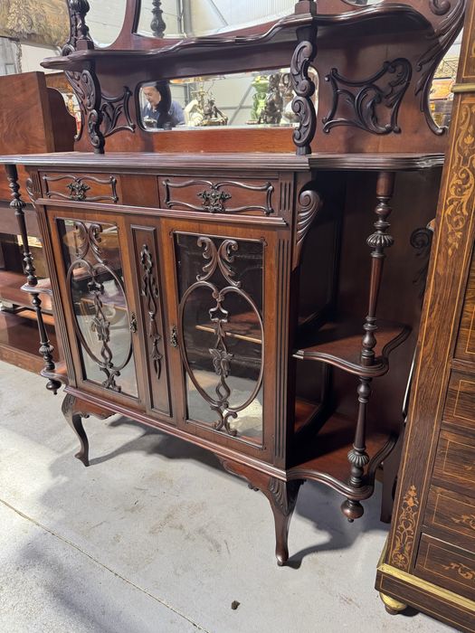 Bufet cu oglinda - lemn masiv, stil clasic