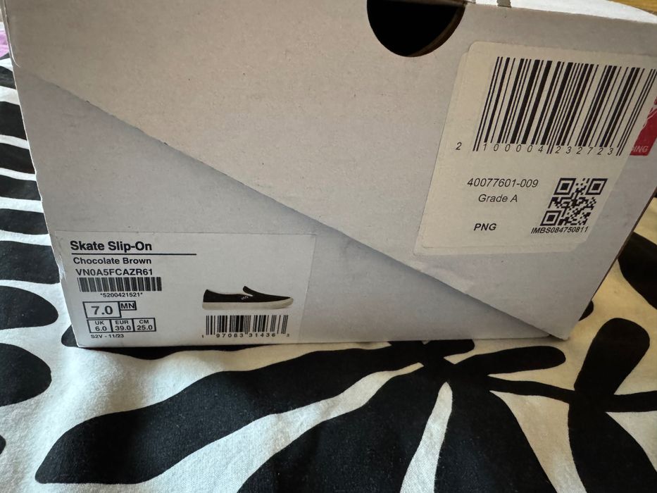 Кецове Vans skate slip-on №39