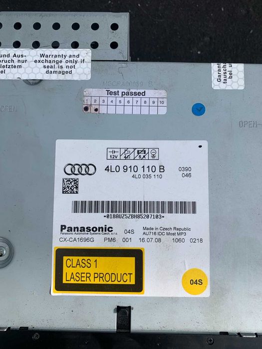 CD Changer за Audi Q7 4L0910110B