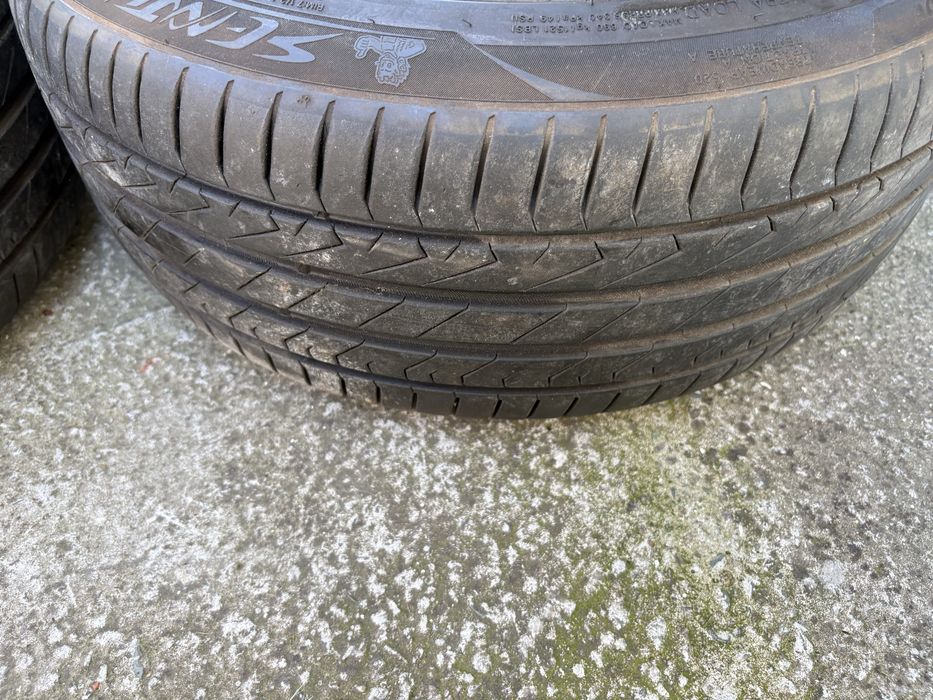 Jante Mercedes AMG 18” ET33 + anvelope vară foarte bune | Echilibrate | Capace noi