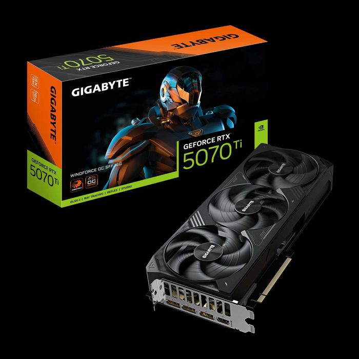 Новые Видеокарты Gigabyte RTX 5070 Ti  16G