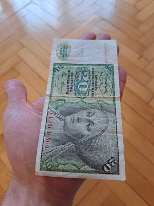 Bancnota 20 marci 1980