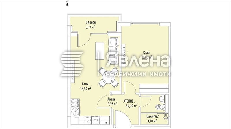 Продава се Двустаен апартамент в София, Лозенец - 64 кв.м за 3438 €/кв.м - Снимка #1