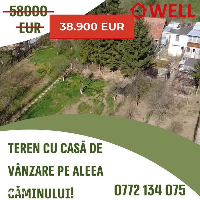 Casă de vânzare în cartierul Ciucului, pe Aleea Căminului!