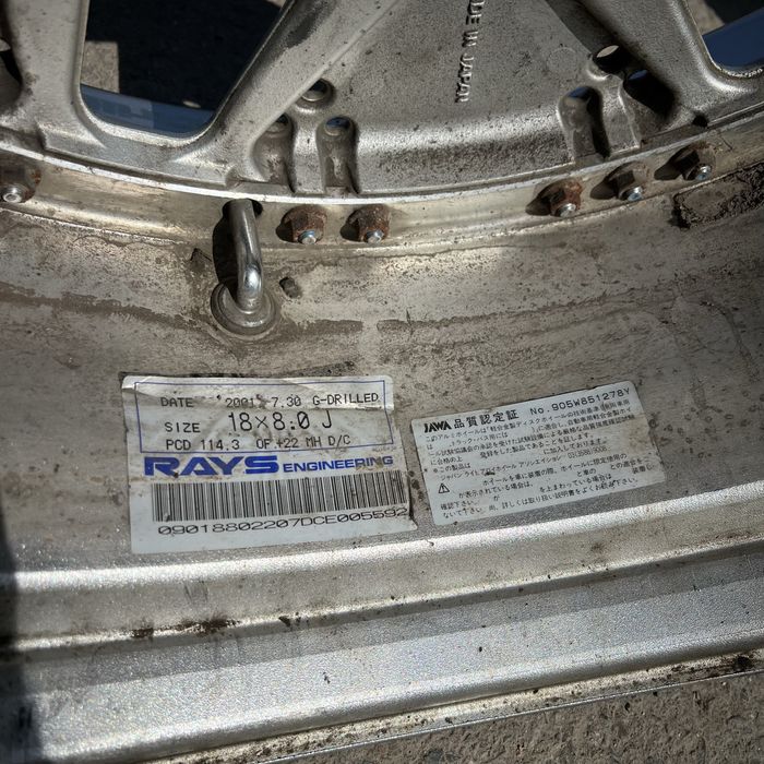 Оригинальные Кованные диски Rays Genome R18