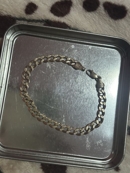 Brățară aur 14K model stil cuban