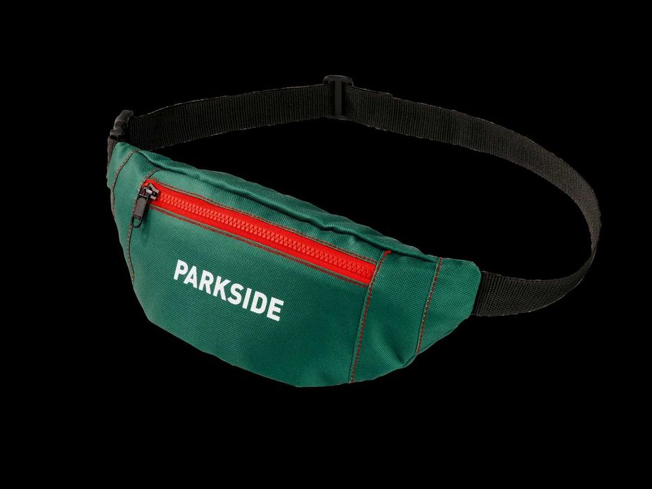 Borsetă de Brâu Parkside, Model Clasic, Verde/Roșu, Curea Ajustabilă