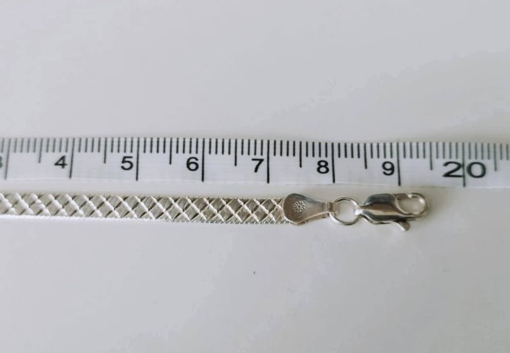 Veche bratara cu zale din argint de 925, copii