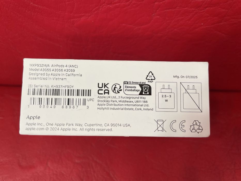 Слушалки Apple AirPods 4(ANC)