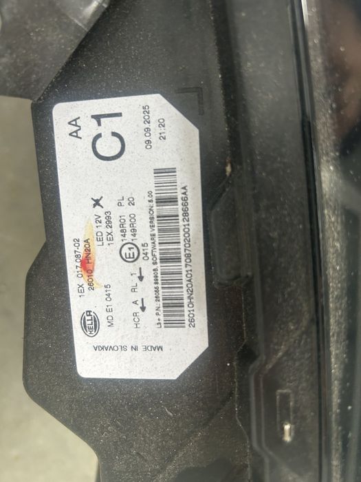 Десен фар Led Facelift за NISSAN QASHQAI III J12 2024>